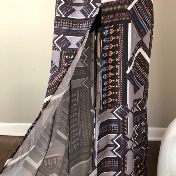 🌷3/$20! ~ Ladakh leather bodice maxi dress - Picture 4 of 6